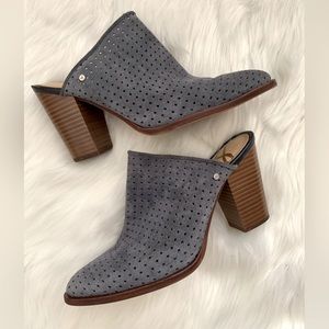 Sam Edelman Women's Bates Mule, Oxide Suede, 8M / 38 Gray